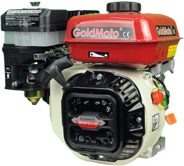 GoldMoto GM200F20 6.5 Hp Krank Mili Frezeli Benzinli Motor ürün görseli 1