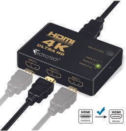 4K  HDTV 3x1 HDMI Switch Splitter HDMI SWITCH - Resim 4
