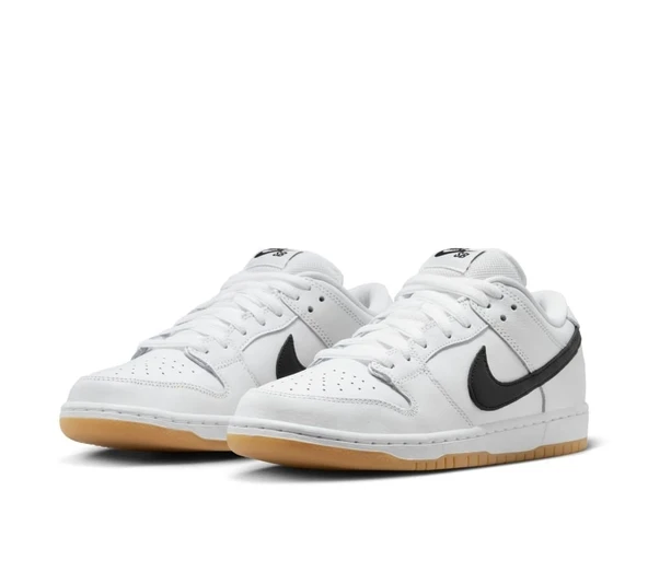 Nike SB Dunk Low Pro White Gum - Resim 3