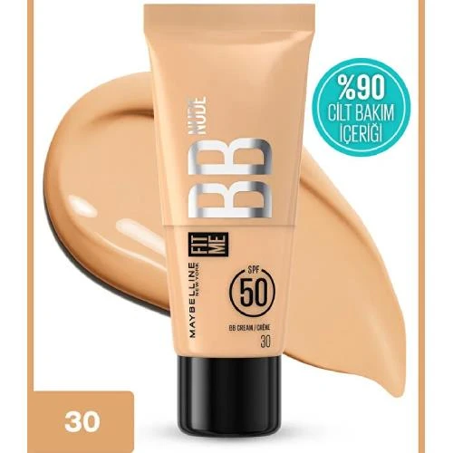 ​​Maybelline Fit Me BB Nude 30 Spf 50 50 Ml BB Krem - Nötr Açık Ton ürün görseli 1