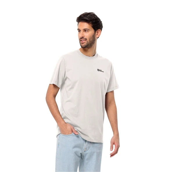 Jack Wolfskin Essential Erkek Outdoor Tişört Beyaz ürün görseli 1