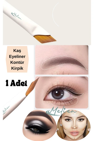 Çekici Kaş Fırçası Dumanlı Göz Farı Eyeliner Kirpik Makyaj Fırçası Burun Kontur Seti Kalemi ürün görseli 1