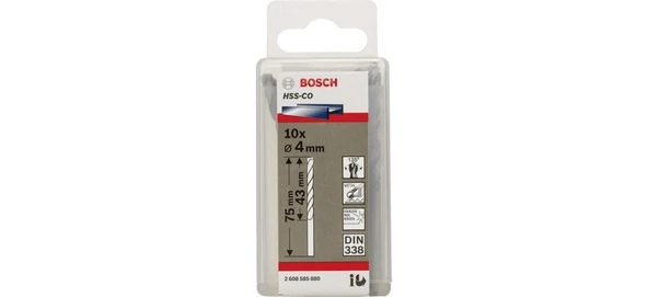 Bosch Hss-Co 4x75 mm 10'lu Paket - Resim 2