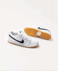 Nike SB Dunk Low Pro White Gum - Resim 4