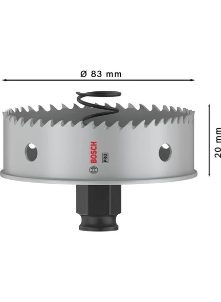 Bosch Pc-Plus Ssm Delik Açma Testeresi 83 mm - Resim 3