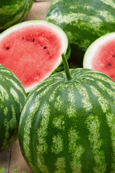 Tohumcumm 150 Adet Tohum Organik Crimson Sweet Karpuz Tohumu Organik Tarım Kapuz Tohumlu ürün görseli 1