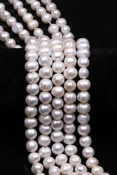 İnci Doğal Taş Dizi 9 x 10 mm Özel Kesim - DZ-0892 ürün görseli 1