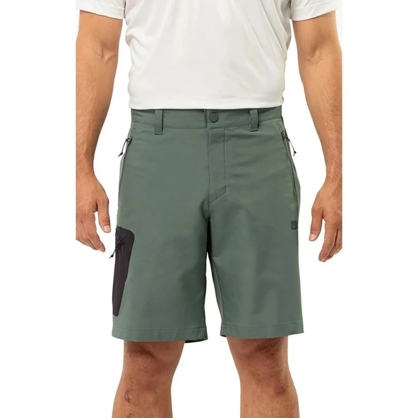 Jack Wolfskin Active Track Erkek Şort Yeşil - Resim 6