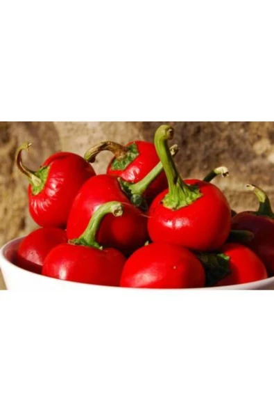 Tohumcumm Cherry Tatlı Kiraz Biber Tohumu Biber Tohumu 20 Adet Tohumu ürün görseli 1