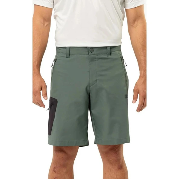 Jack Wolfskin Active Track Erkek Şort Yeşil - Resim 2