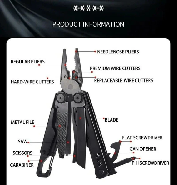 Grand Harvest GHK9 Armor Piercing Multi Tool - Resim 8