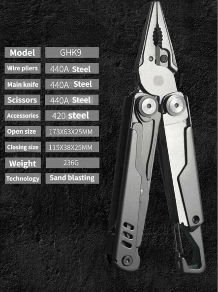 Grand Harvest GHK9 Armor Piercing Multi Tool - Resim 10