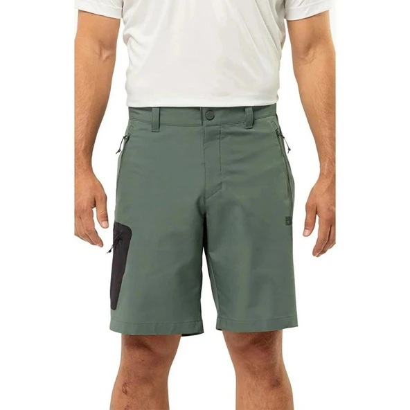 Jack Wolfskin Active Track Erkek Şort Yeşil - Resim 10