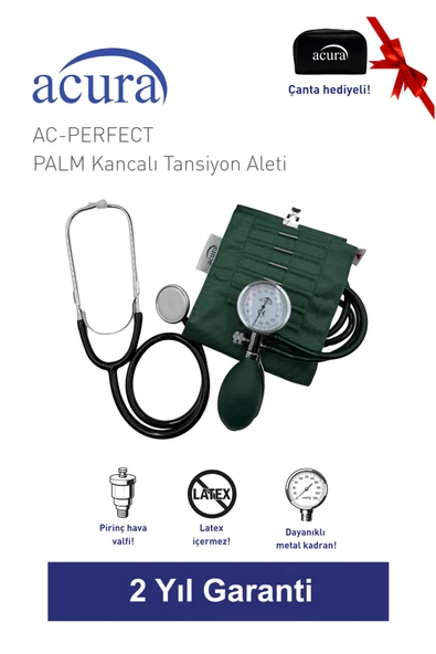 AC-PERFECT Palm Tipi Kancalı Manuel Tansiyon Aleti ürün görseli 1