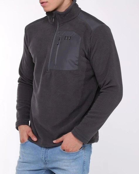 Helly Hansen Block Halfzip Polar Ebony - Resim 10