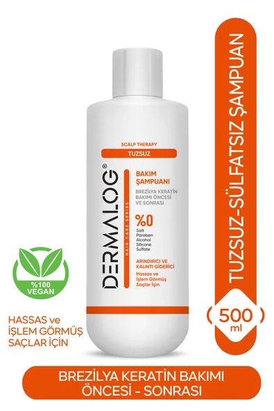 DERMALOG Arındırıcı Tuzsuz Şampuan - Salt & Sulfate Free 500 ml ürün görseli 1