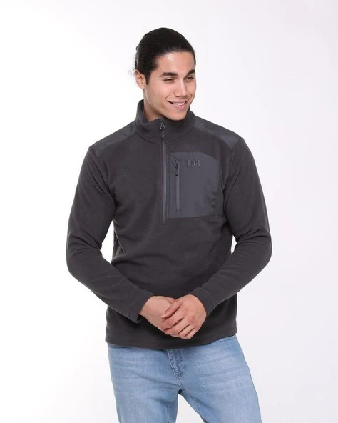 Helly Hansen Block Halfzip Polar Ebony - Resim 8