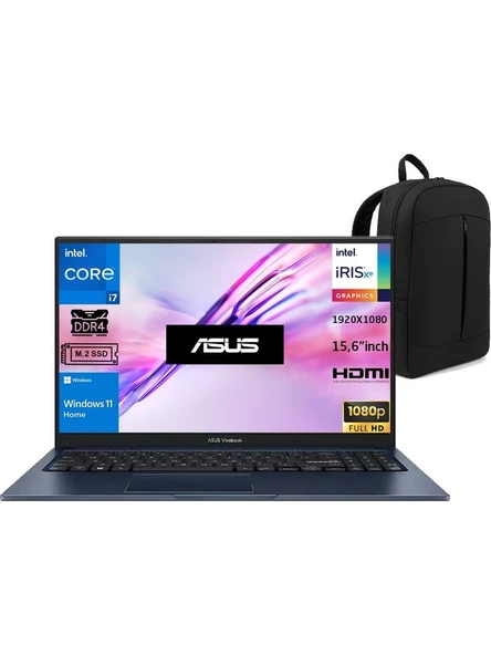 Vivobook 15 Core 7 150U 8 GB-512 GB Ssd-15.6'' X1504VA-BQ5456 Snertechçanta ürün görseli 1