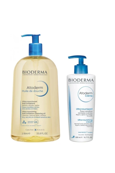 BİODERMA Atoderm Shower Oil Kuru Cilt Bakım Seti ürün görseli 1