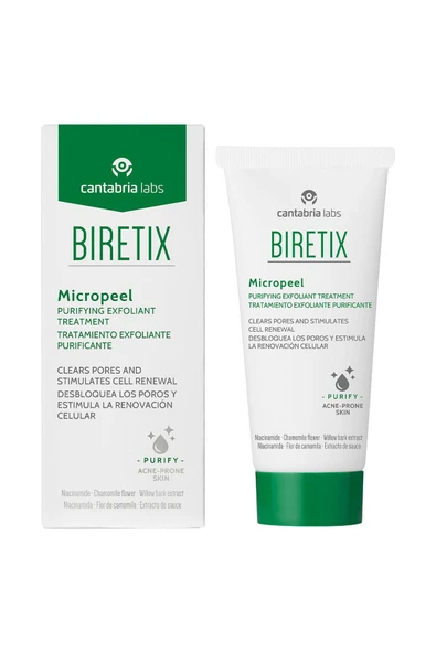 CANTABRİA LABS Biretix Micropeel Yüz Temizleyici Jel 50 Ml ürün görseli 1