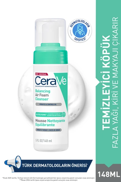 CERAVE Normal, Karma Ve Hassas Ciltler Için Köpük Temizleyici 148ml 3337875925341 ürün görseli 1