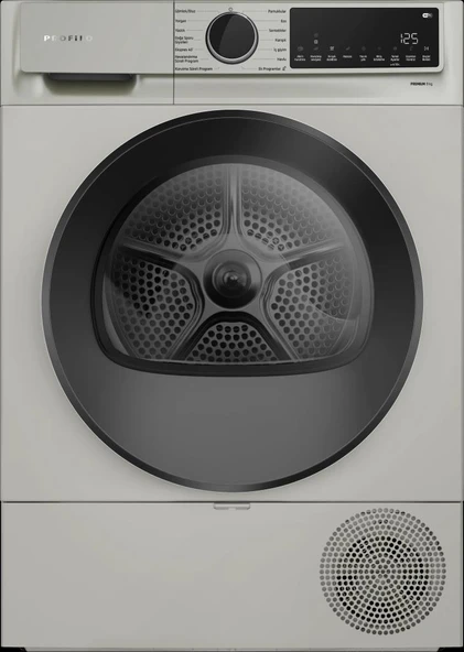 Profilo KM0961XJTR Isı Pompalı Kurutma Makinesi 9 kg Gümüş ürün görseli 1