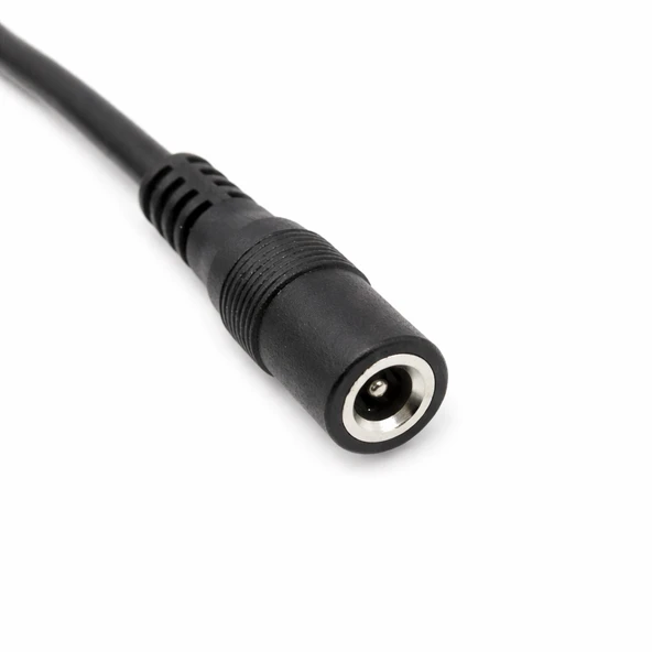 DC 5.5x2.1mm Dişi Soket Kablo DC Güç Uzatma Kablosu 12V 24V Adaptör Jak Konnektör CCTV LED Şerit Uyumlu (1 Dişi) ürün görseli 1
