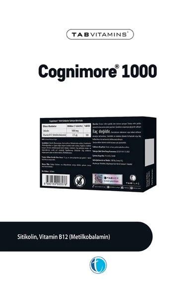 Cognimore Sitikolin 1000 mg 30 Tablet - Resim 2
