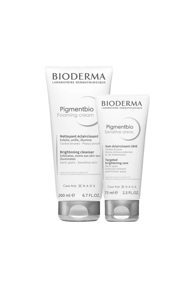 BİODERMA Pigmentbio Sensitive Areas 75 ml + Pigmentbio Foaming Cream 200 ml Set ürün görseli 1