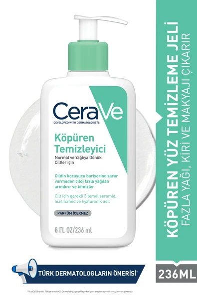 CERAVE Foaming Cleanser 236 ml ürün görseli 1