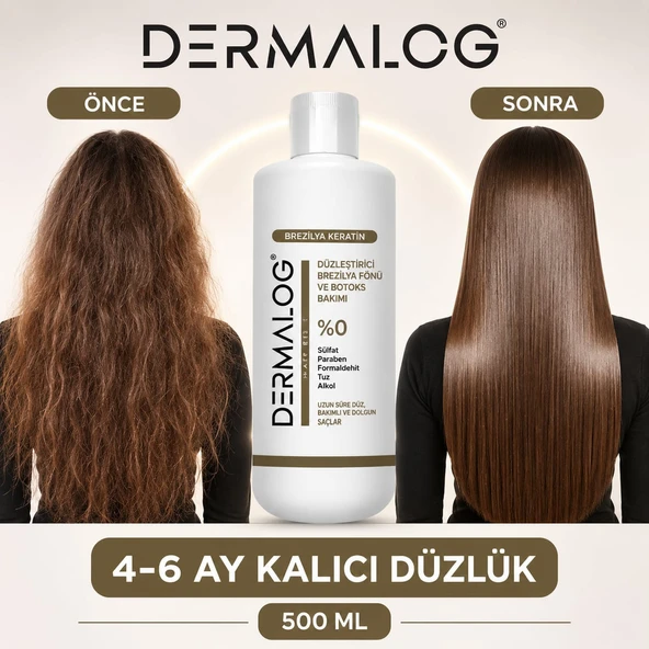 DERMALOG Brezilya Keratin- Keratin Bakımı & Botox Bakımı & Kalıcı Düzleştirici Ve Onarıcı Bakım ürün görseli 1