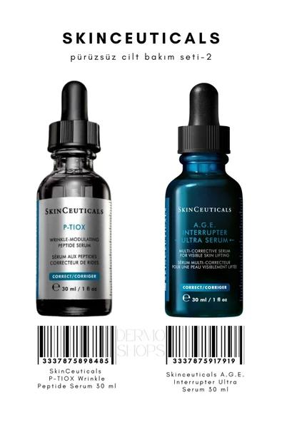 SKİNCEUTİCALS Prüzsüz Cilt Bakım Seti 2 | P-tiox Serum 30 ML & A.G.E. Interrupter Ultra Serum 30 ML DS ürün görseli 1