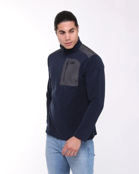 Helly Hansen Block Halfzip Polar Navy - Resim 8
