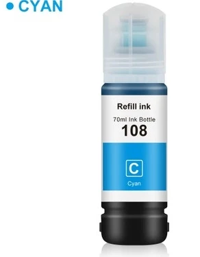 OKUR Epson 108 Mürekkep(Muadil) L8050, L18050 Cyan 70ml ürün görseli 1