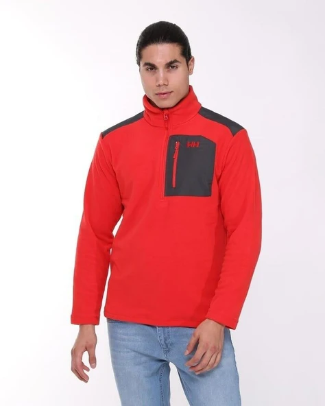 Helly Hansen Block Halfzip Polar Alert Red - Resim 7