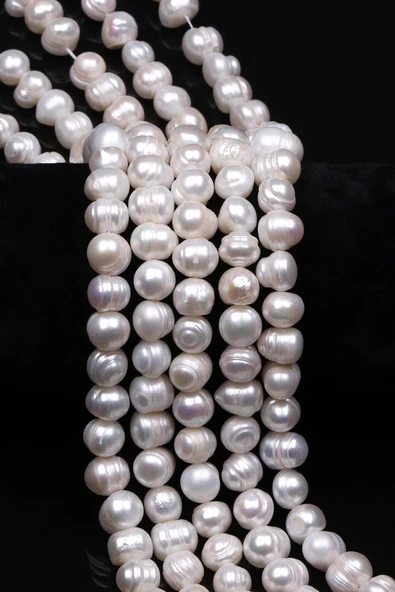 İnci Doğal Taş Dizi 9 x 10 mm Özel Kesim - DZ-0893 ürün görseli 1