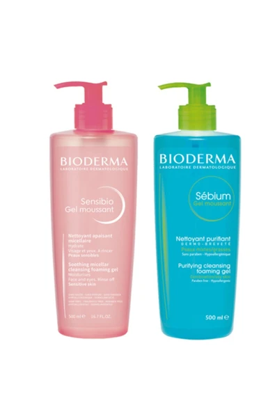 BİODERMA Yüz Temizleme Bakım Seti | Bioderma Sebium 500 ML + Bioderma ürün görseli 1