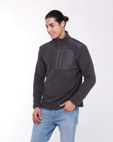 Helly Hansen Block Halfzip Polar Ebony - Resim 9