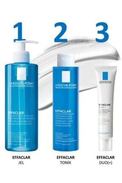 LA ROCHE POSAY Akne Bakım Seti | Effaclar Jel 400ml Effaclar Tonik 200ml Effaclar Duo ( ) 40ml ürün görseli 1