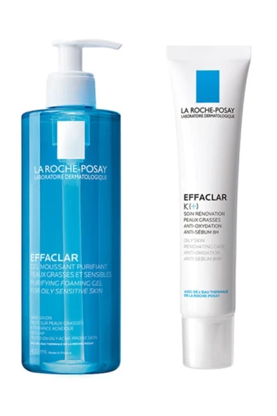 LA ROCHE POSAY Effaclar Jel 400 ml K Krem 40 ml | Siyah Nokta & Akne Bakım Set ürün görseli 1