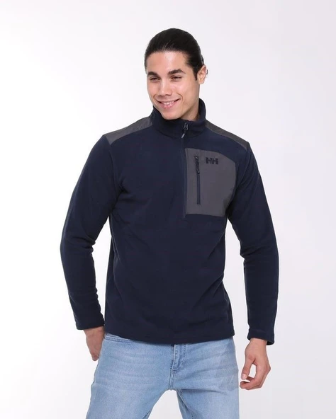 Helly Hansen Block Halfzip Polar Navy - Resim 9