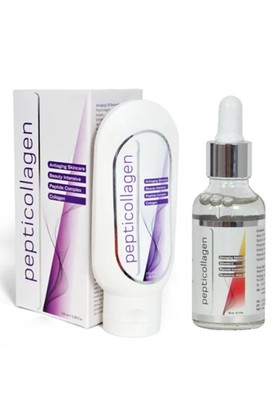 PEPTİCOLLAGEN Cilt Bakım Seti | Krem & Serum ürün görseli 1