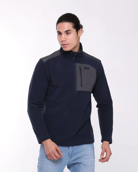 Helly Hansen Block Halfzip Polar Navy - Resim 7