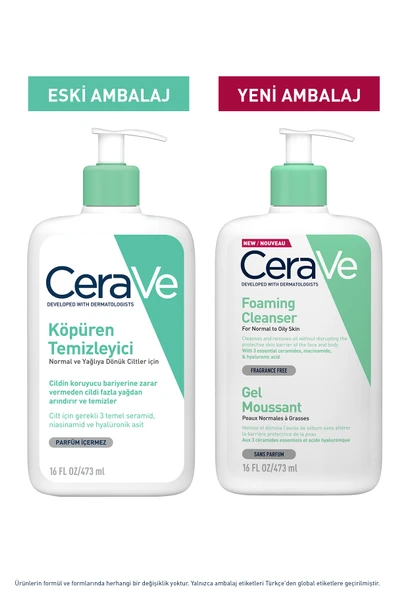 CERAVE Foaming Cleanser 473 ml - Resim 3