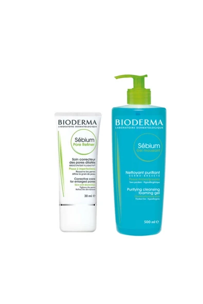 BİODERMA Sebium Gözenekler Için Bakım Seti | Sebium Pore Refiner - Sebium Jel 500 ml ürün görseli 1