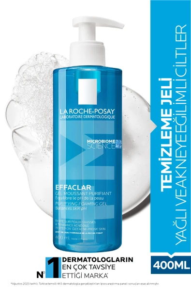 LA ROCHE POSAY Yağlı ve Akneye Eğilimli Ciltler için Effaclar Yüz Temizleme Jeli 400 ml ürün görseli 1