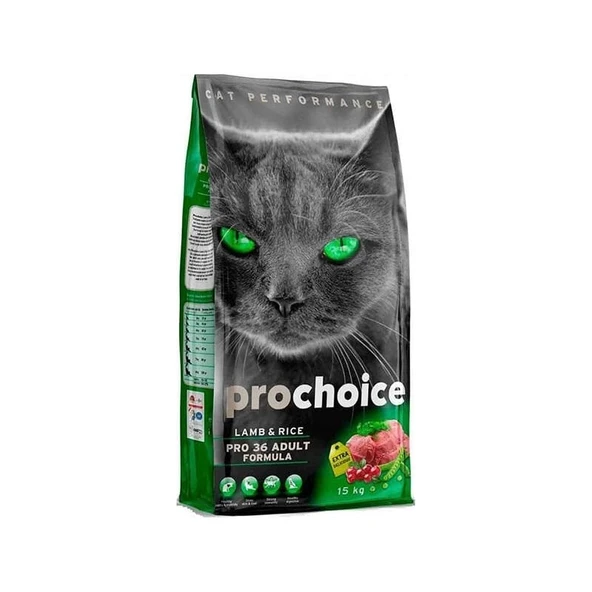 Pro Choice Kuzu Pirinçli Yetişkin Kedi Maması 15 kg İstiridye Tatlı Premium Kalite ürün görseli 1