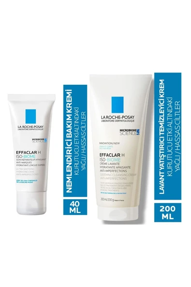 LA ROCHE POSAY Effaclar H Krem & Temizleme 200 Ml | Yağlı ve düzensiz ciltlere özel bakım seti ürün görseli 1