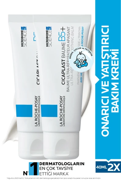 LA ROCHE POSAY Cicaplast Baume B5 - Onarıcı Bakım Kremi 40ml X2 ürün görseli 1