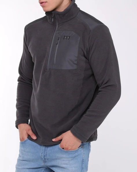 Helly Hansen Block Halfzip Polar Ebony - Resim 5
